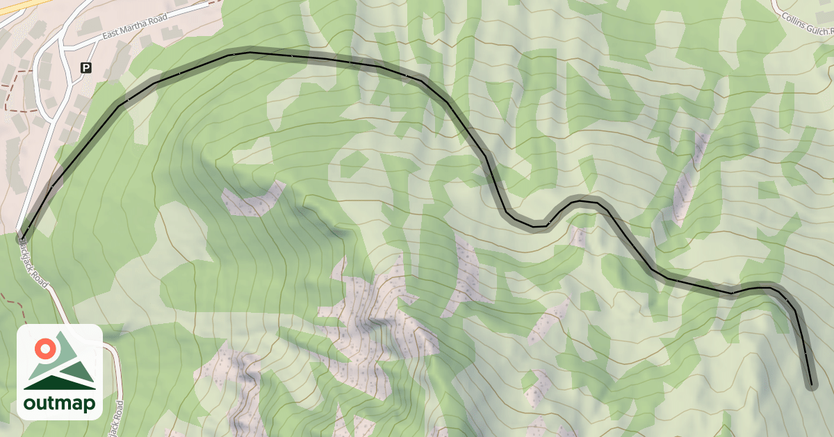 Map of Black Jack Snowbird Return