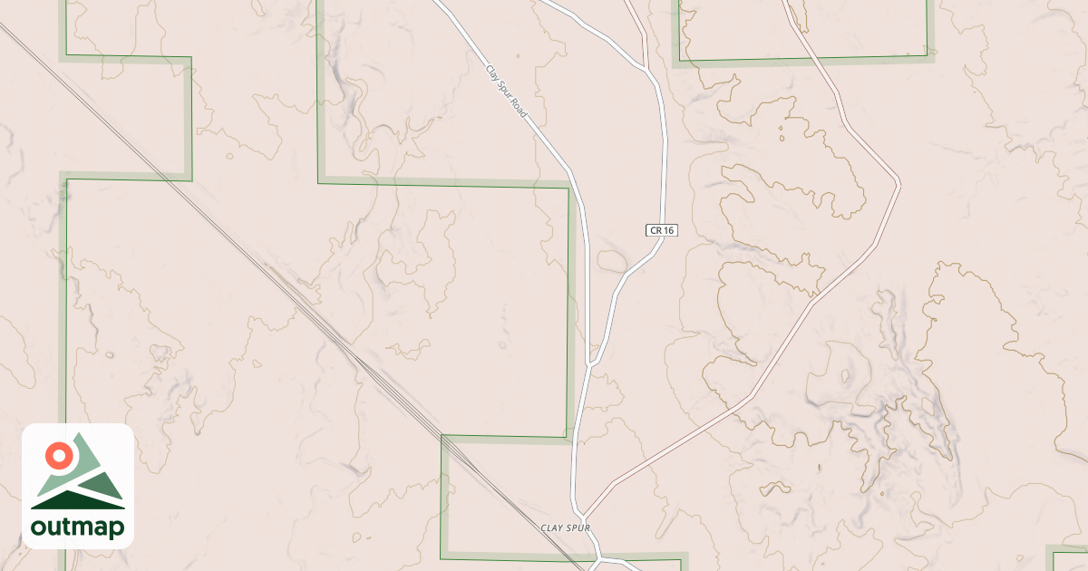 Map of CLAY SPUR