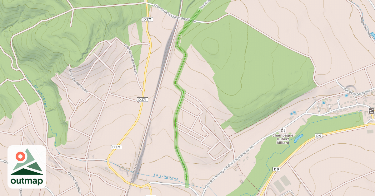Map of Chemin de Ville en Selve