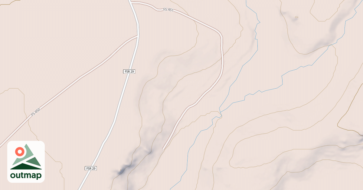 Map of POWDER ACCESS #1