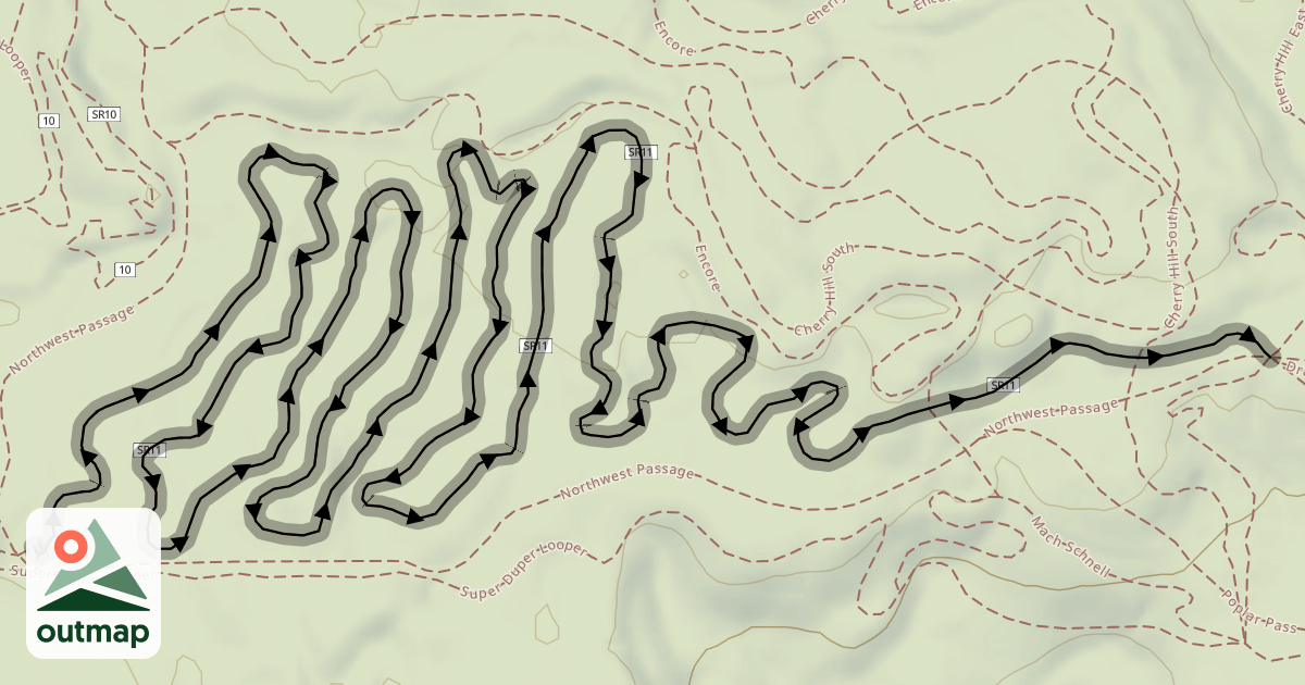 Map of Hard Scrabble - SR 11