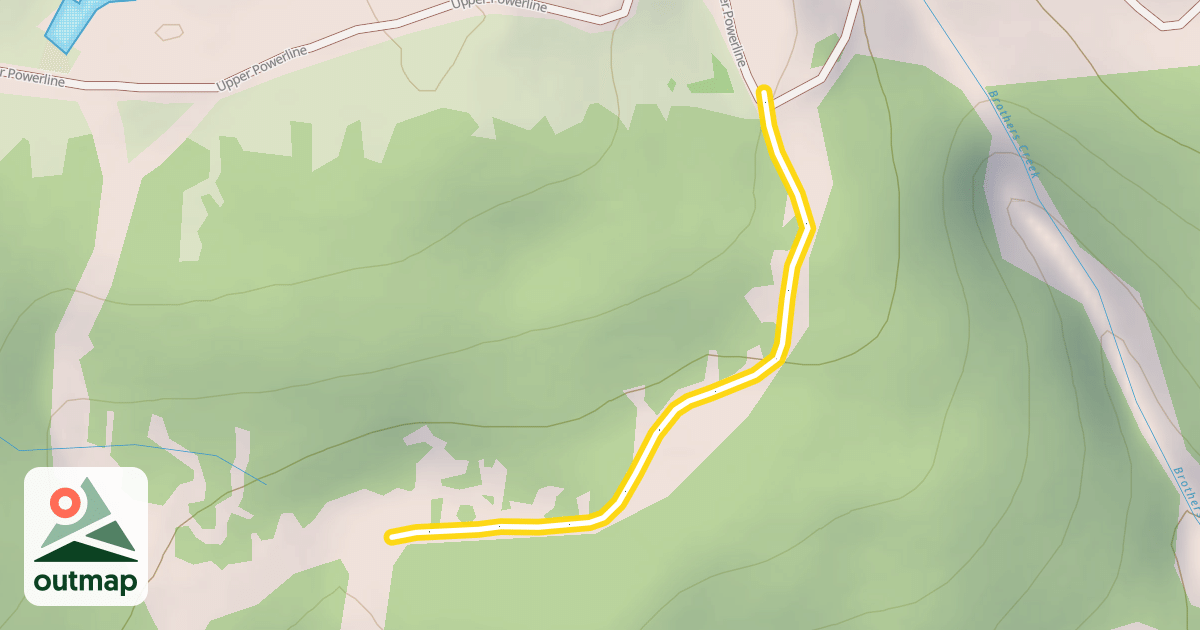 Map of Brothers Pass