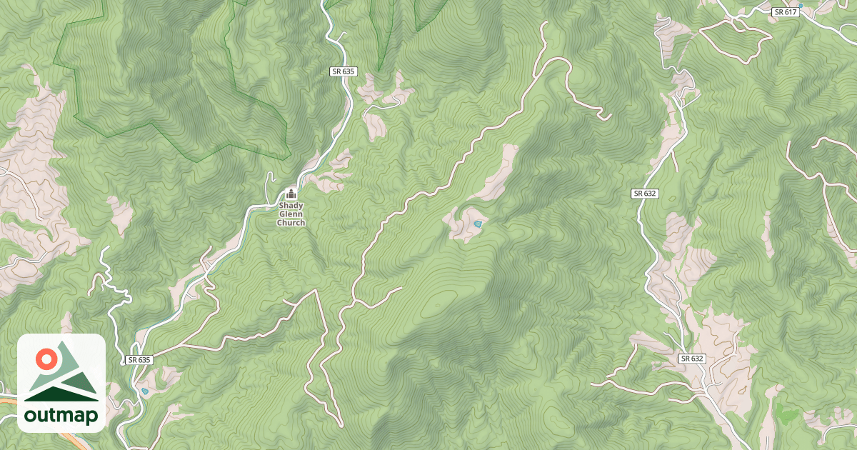 Map of PANTHER MOUNTAIN