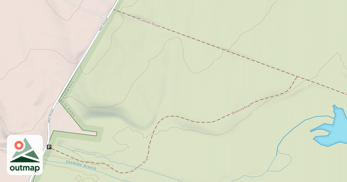 Map of Shawnee State Park Trails