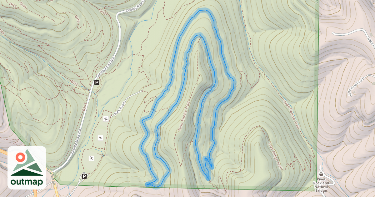 Map of Bench Loop Trail