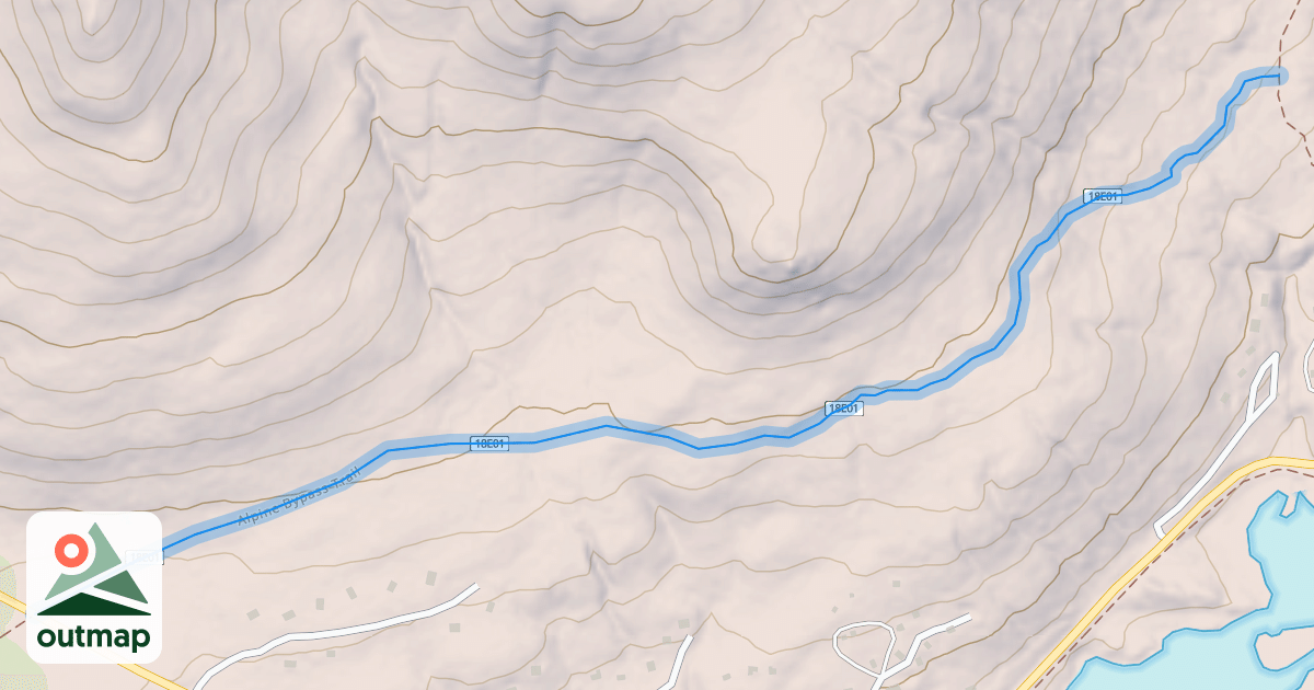 Map of Alpine Bypass Trail