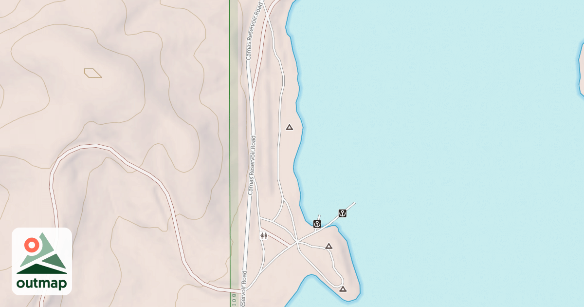 Map of LITTLE CAMAS CAMPGROUND