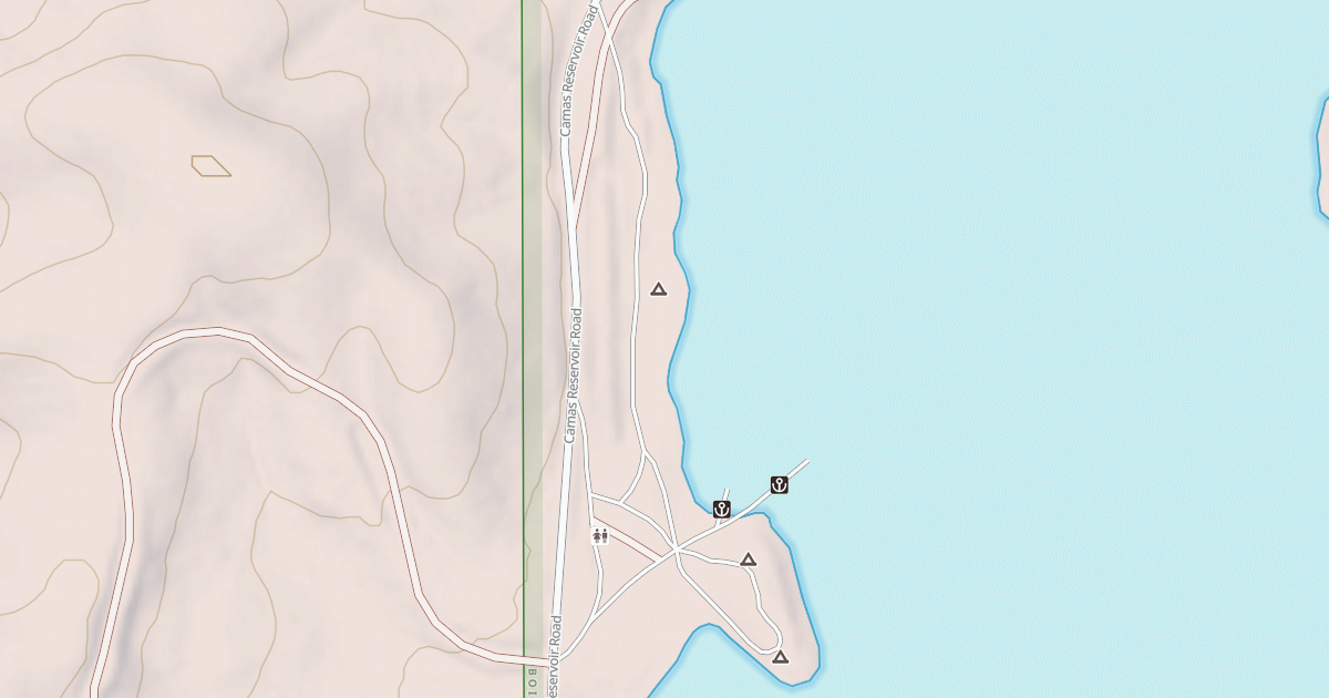Map preview of LITTLE CAMAS CAMPGROUND