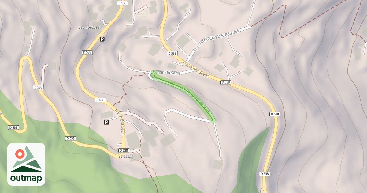 Map of Chemin du Serre