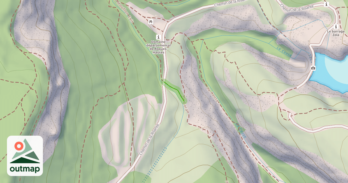 Map of Exit La Goral