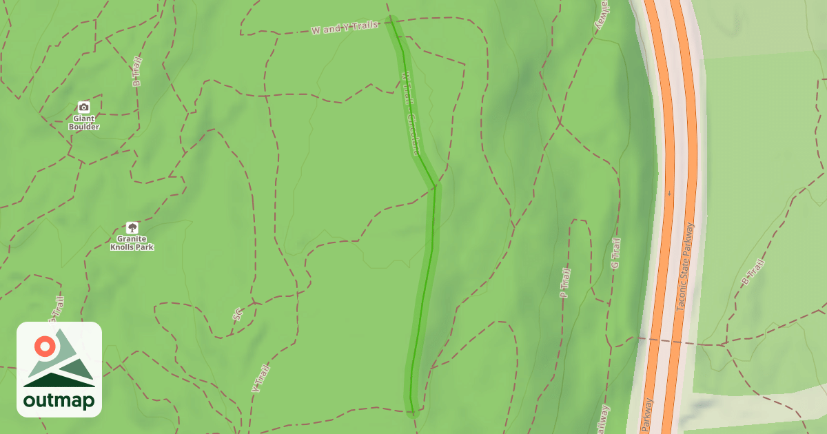 Map of W Trail - Circolara