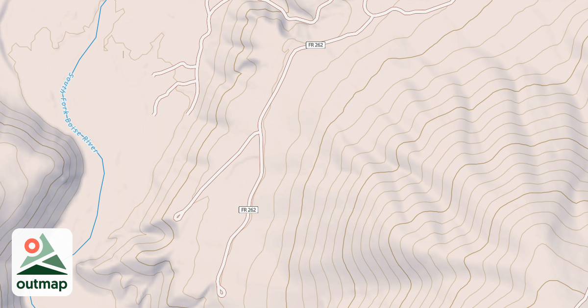 Map of JONES GULCH OVERLOOK