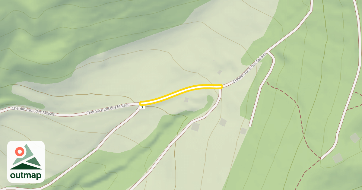 Map of Chemin rural des Moises