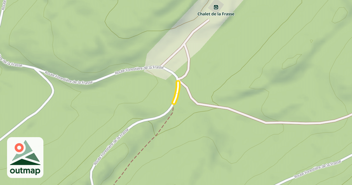 Map of Route Forestière de la Frasse