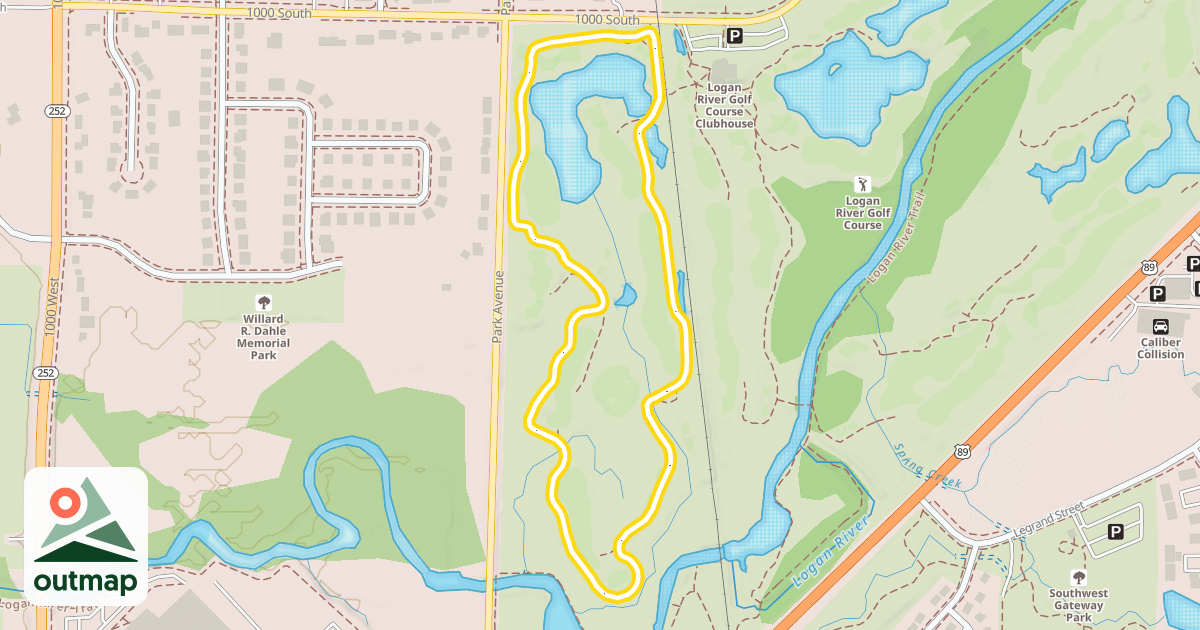 Map of Heritage Park Nordic Track