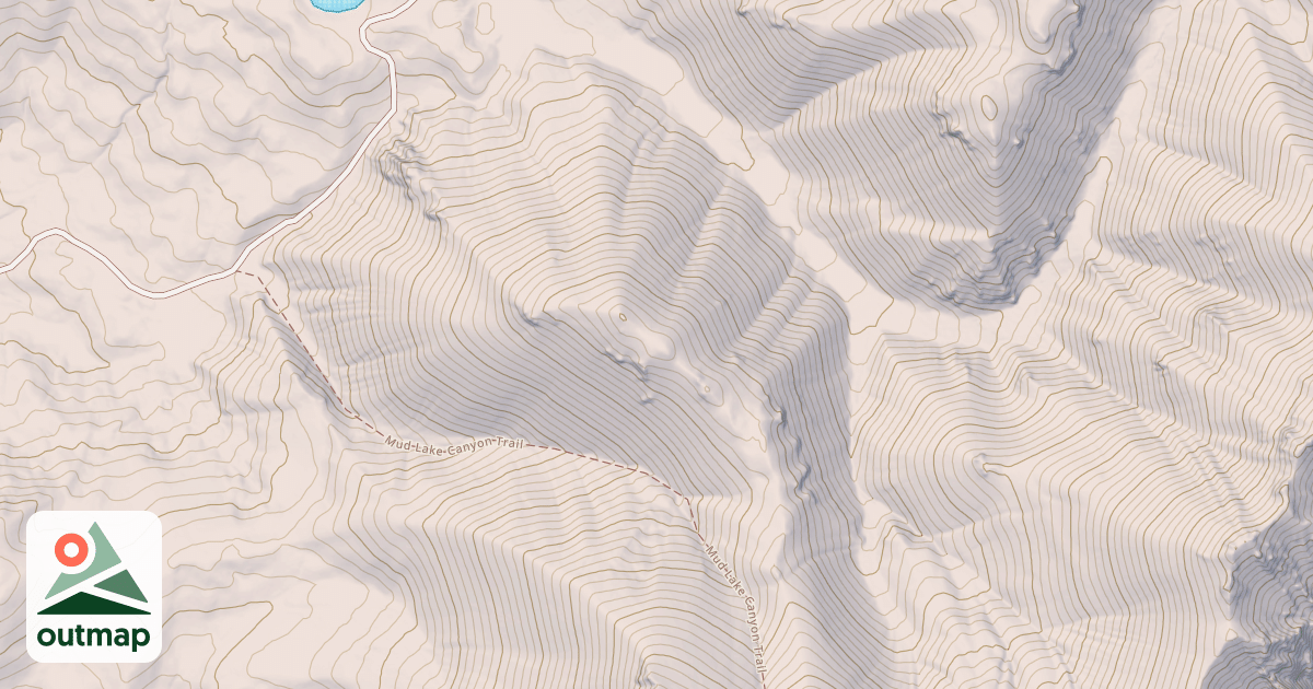 Map of Mud Lake Canyon