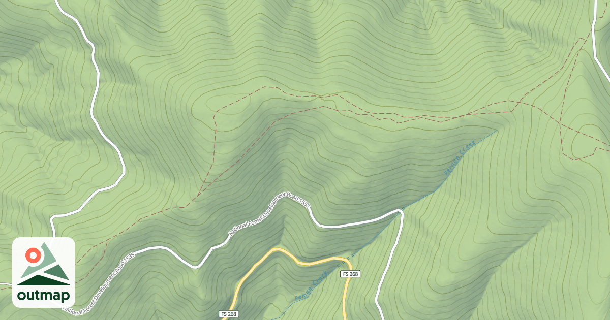 Map of Huckleberry Mountain