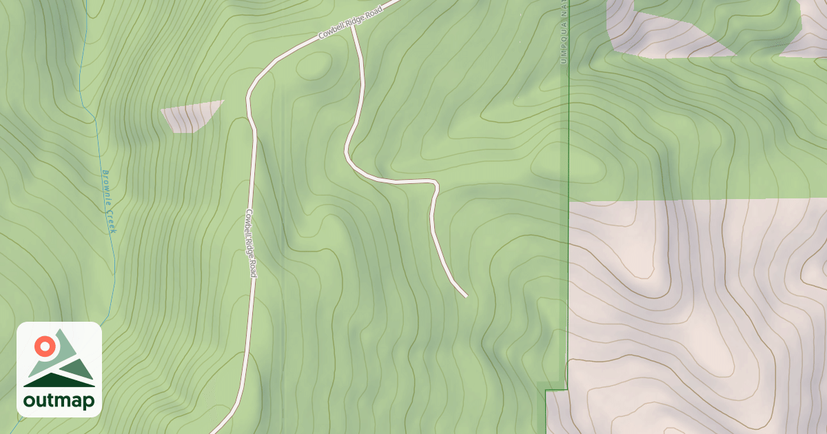 Map of BROWNIE T.S.
