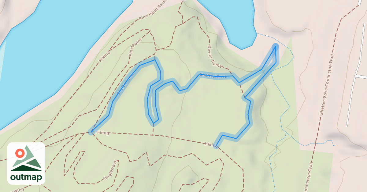 Map of Shelter Cove