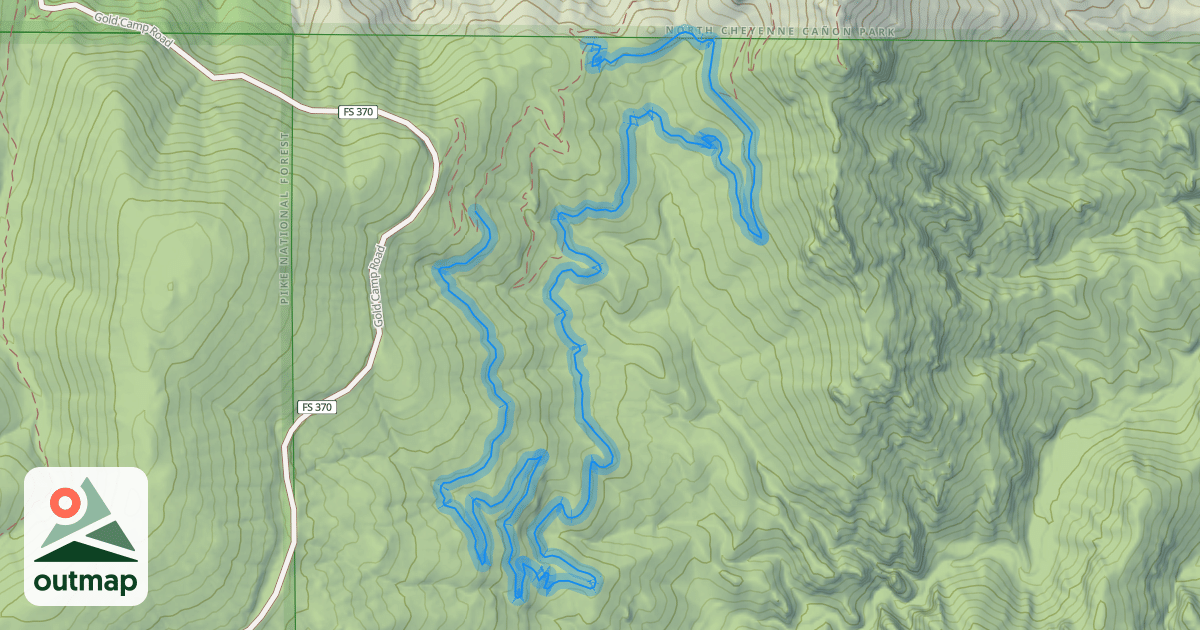 Map of Sweetwater Canyon Trail