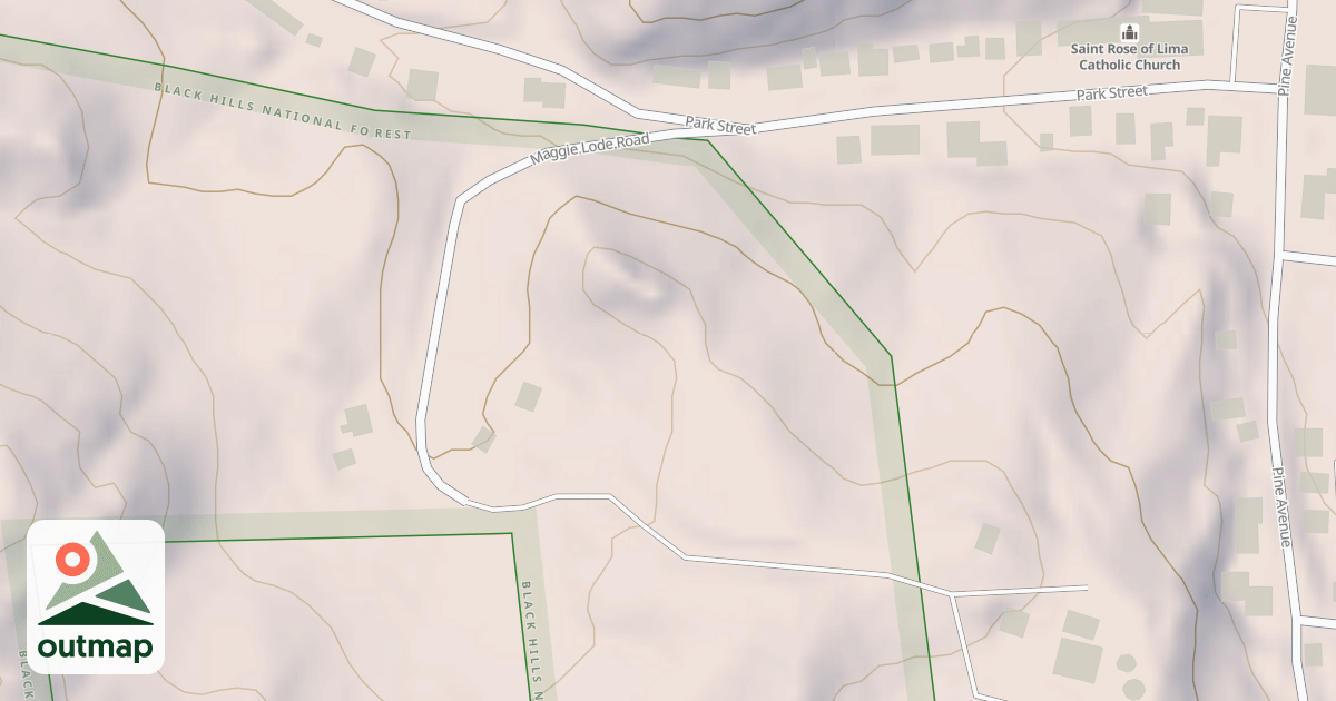 Map of ALLEN GULCH ROAD
