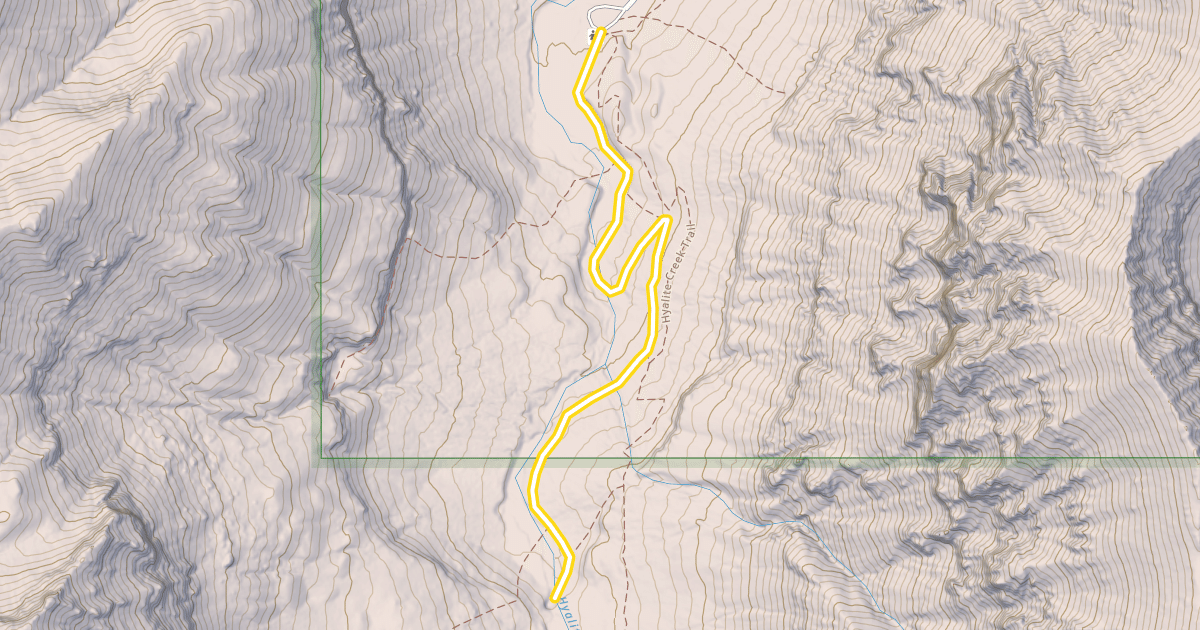 Map preview of Grotto Falls Trail