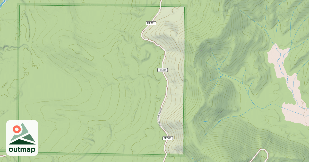 Map of PETIT LAKE