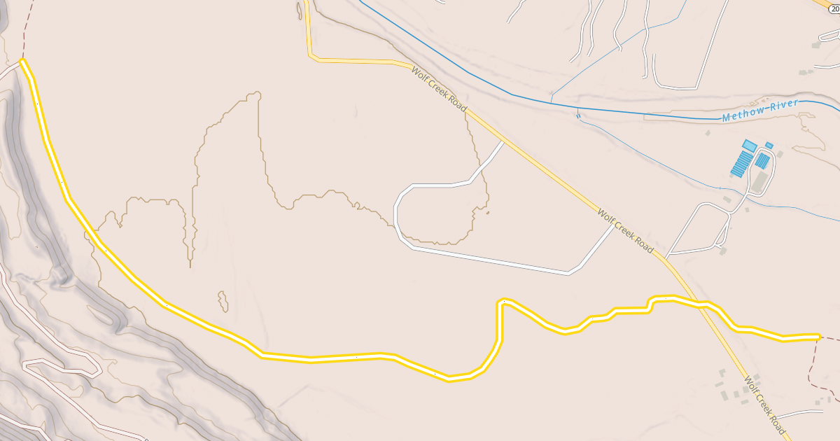 Map preview of Methow Community Trail- Winthrop to Powers Plunge