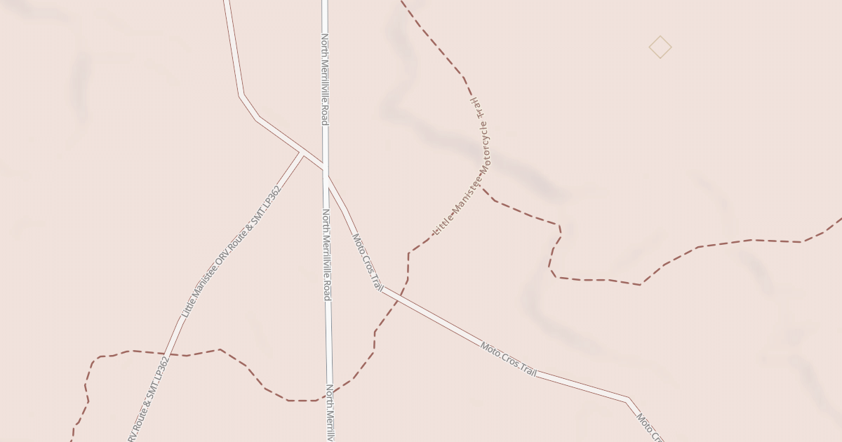 Map preview of Little Manistee Motorcycle Trail