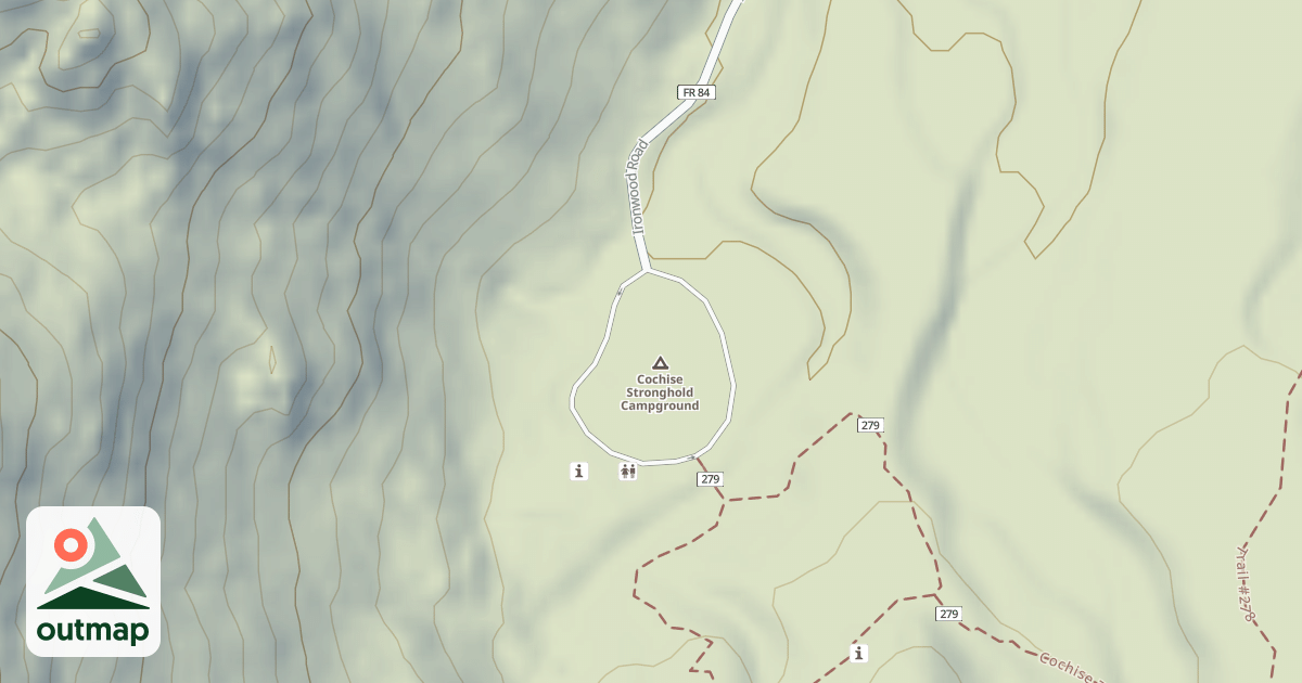 Map of COCHISE STRONGHOLD
