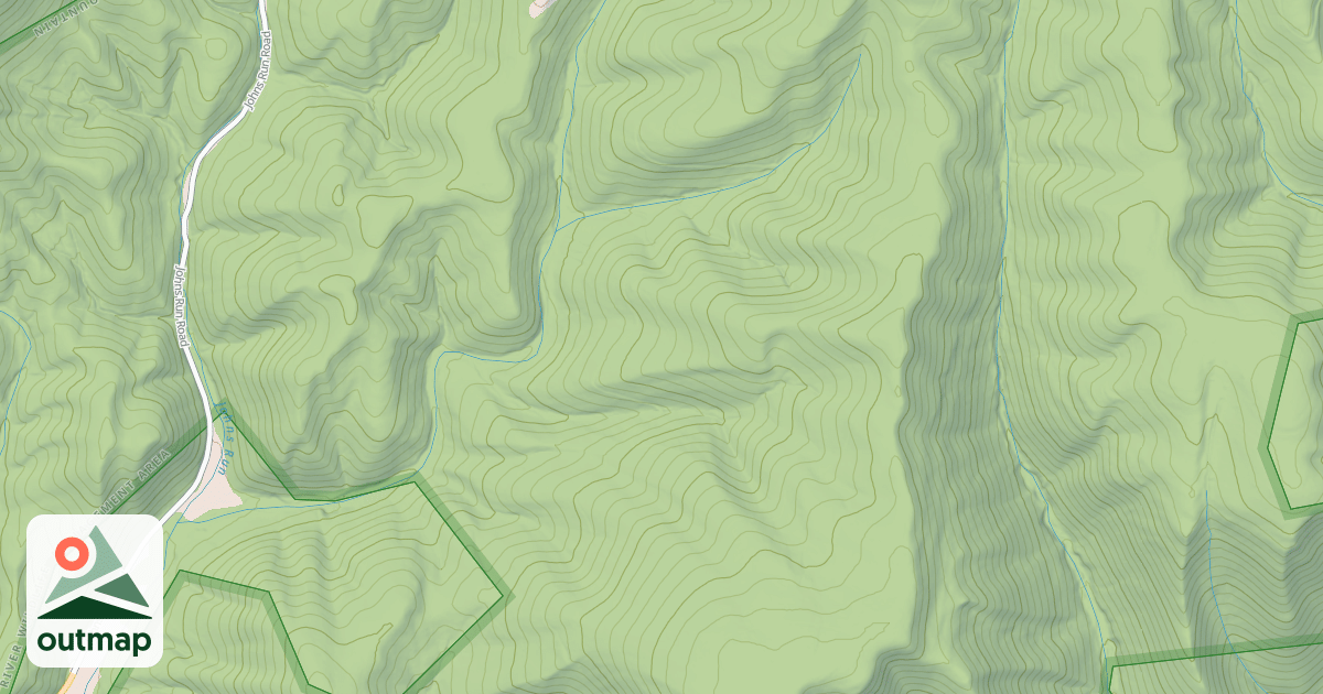 Map of RT FK. JOHNS RUN - A