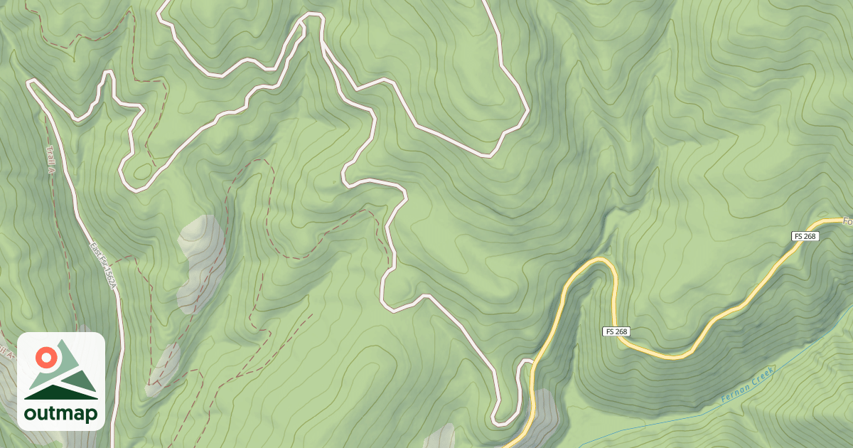 Map of USFS Motor Vehicle Use Map Trails 12232