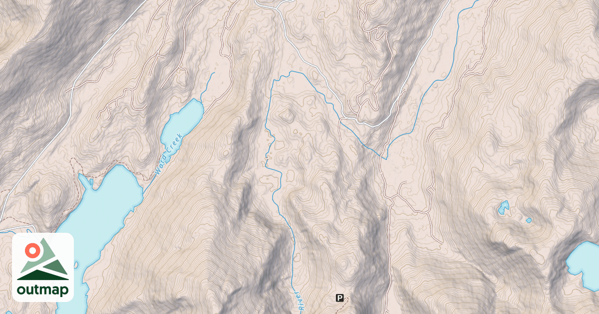 Map of BROWN MOUNTAIN RD