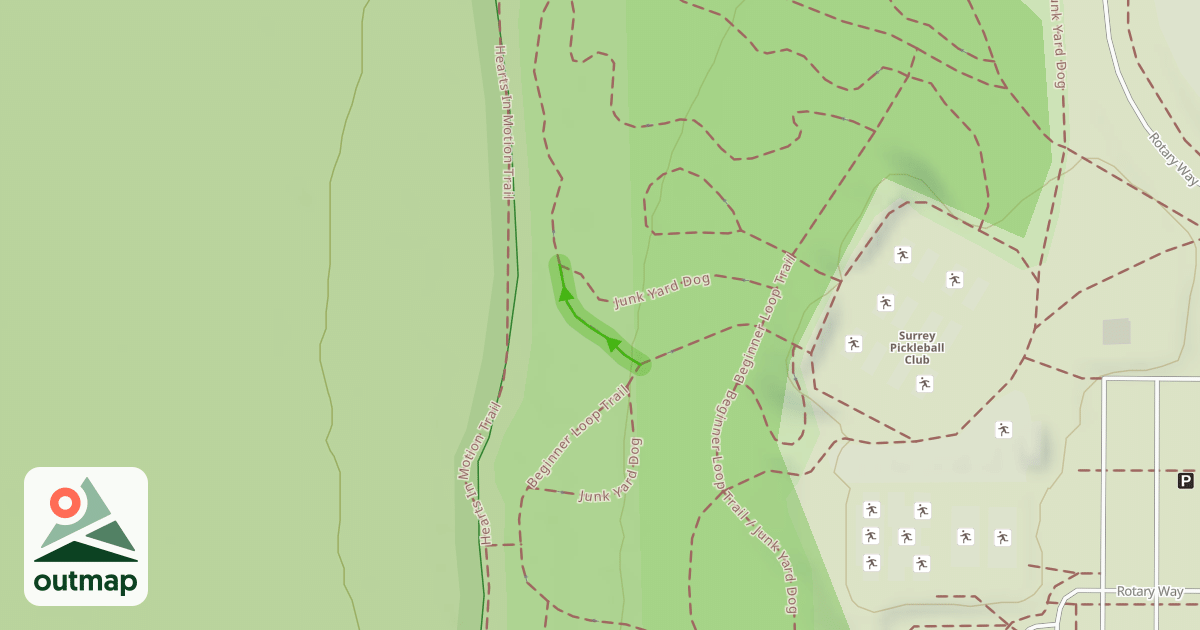 Map of Beginner Loop Trail