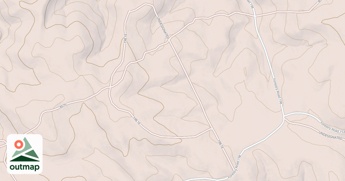 Map of BENCHMARK BR 1E