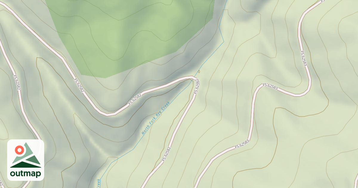 Map of (FDR) NORTH FORK RYE CREEK