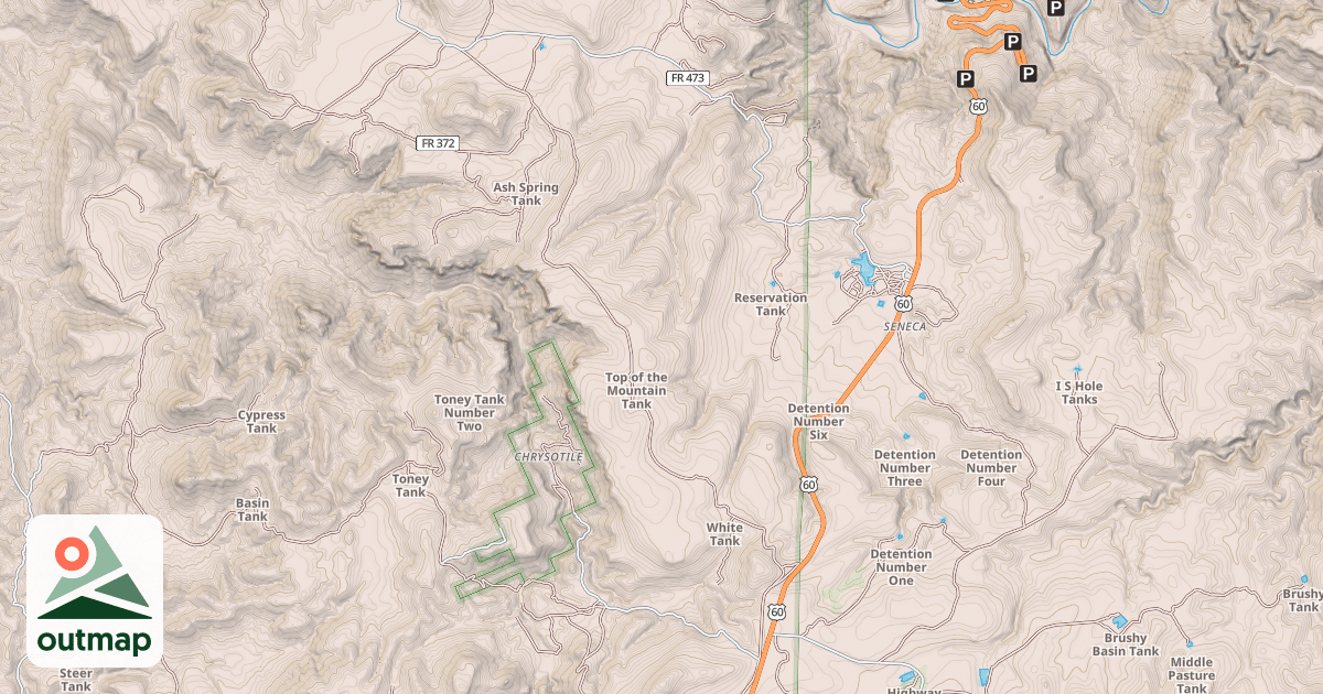 Map of ASH MTN