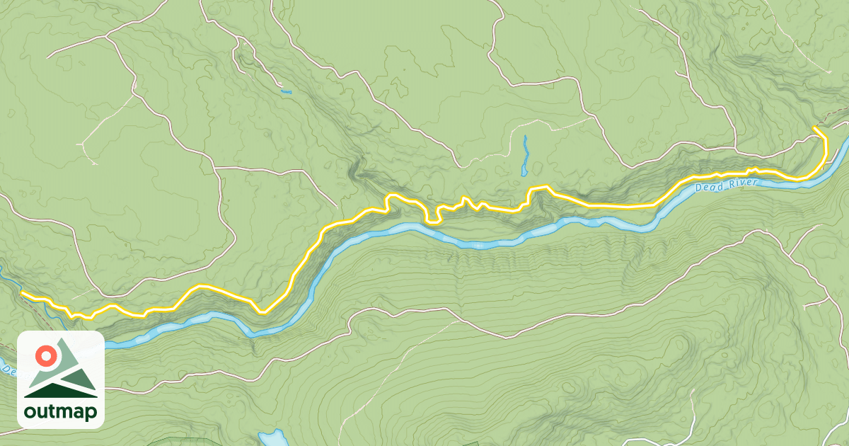 Map of Maine Huts Trail