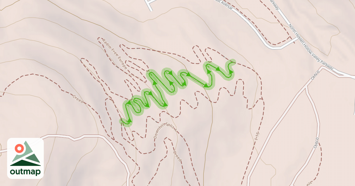 Map of Huey and Louie Trail