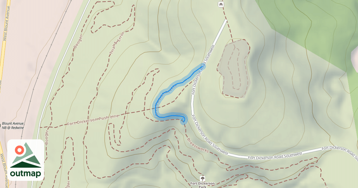 Map of Breastworks Access