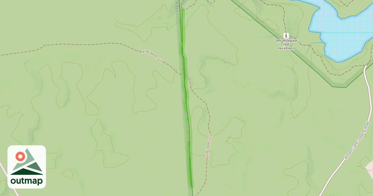 Map of Old Yellow trail