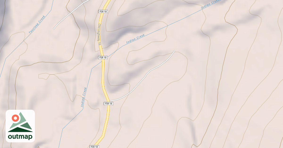 Map of INDIAN CREEK CABIN B