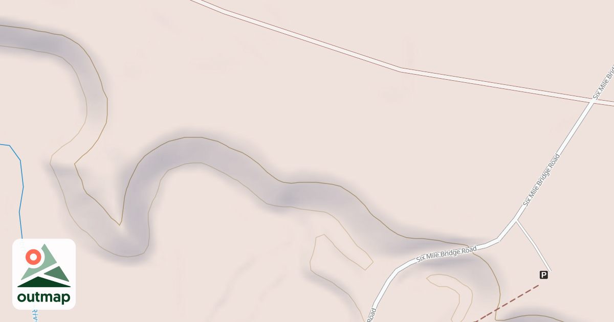Map of 6 MILE WEST ANGLER ACCESS