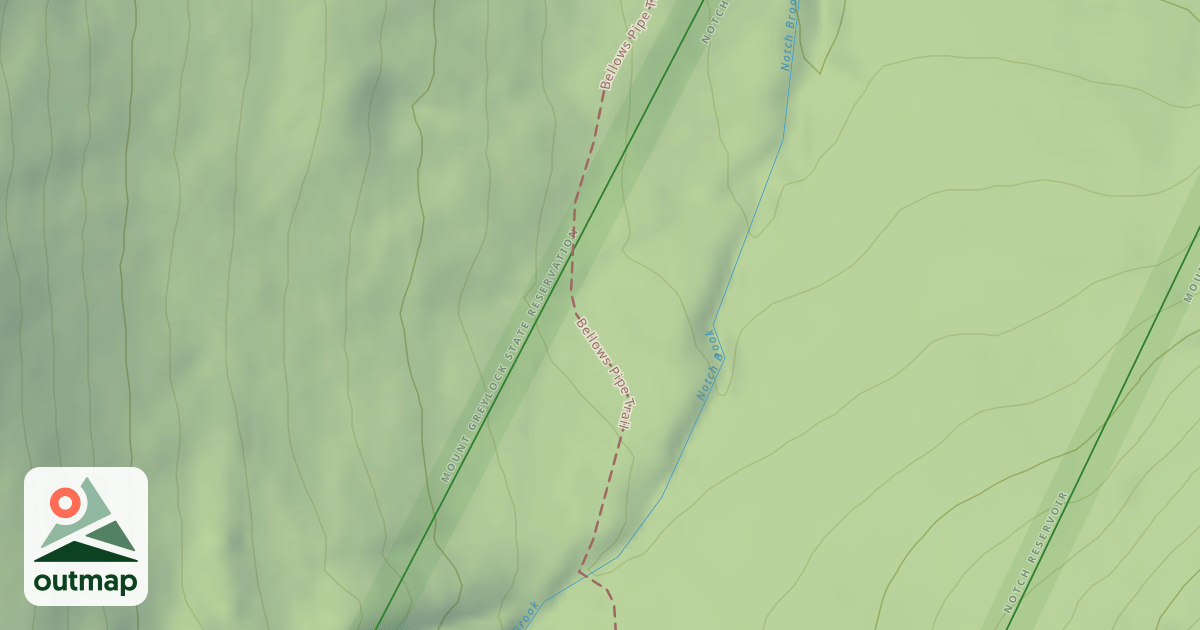 Map of Bellows Pipe Trail