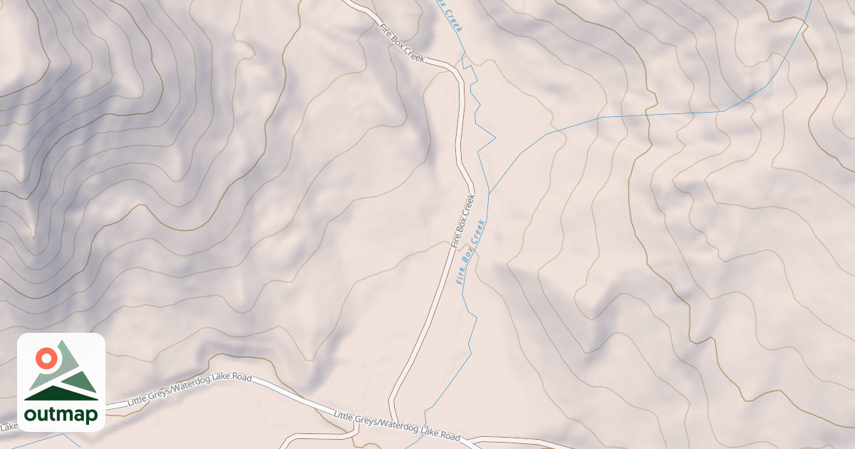 Map of FIRE BOX CREEK