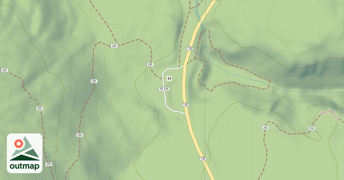 Map of LAKE MARIE WEST TRAILHEAD