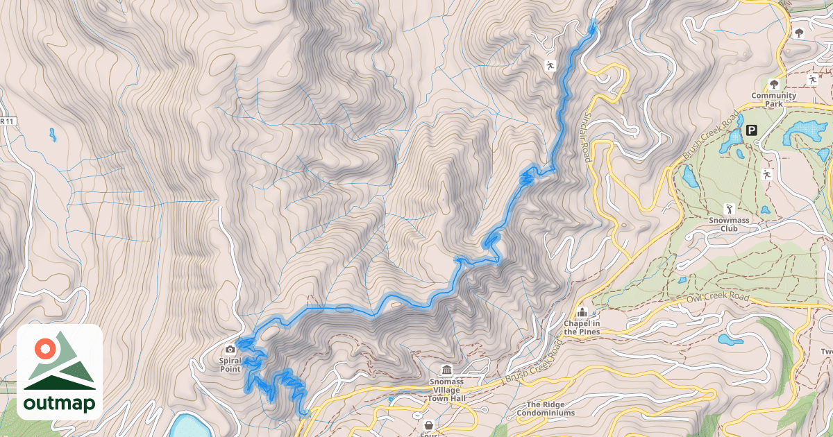 Map of Rim Trail South