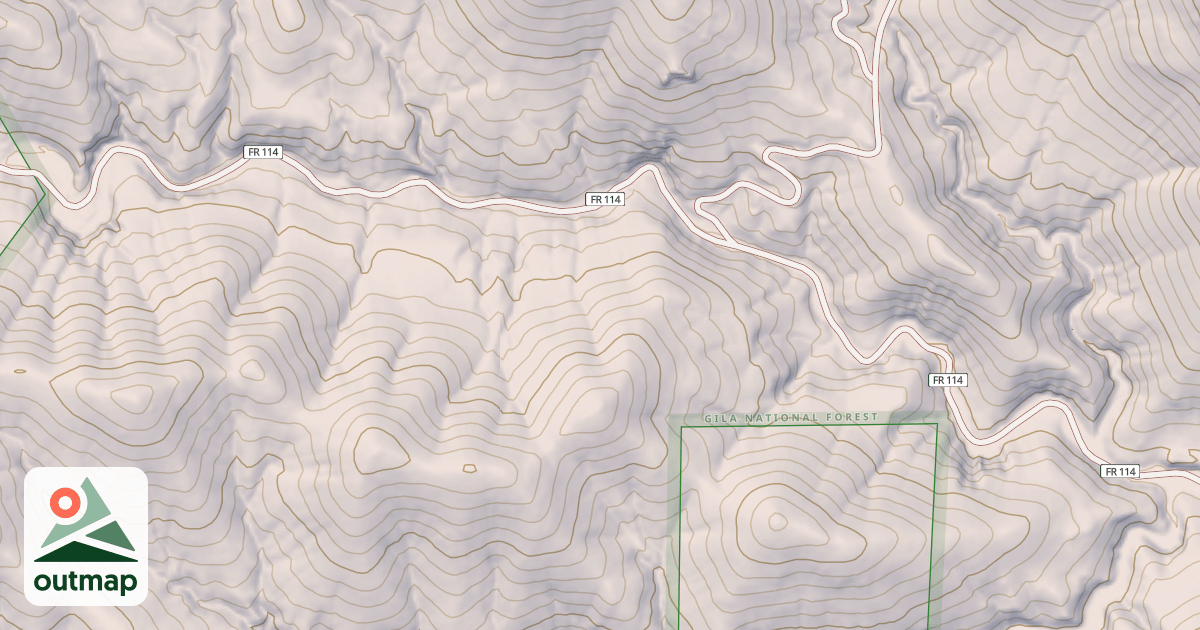 Map of SOUTH FORK CUCHILLO