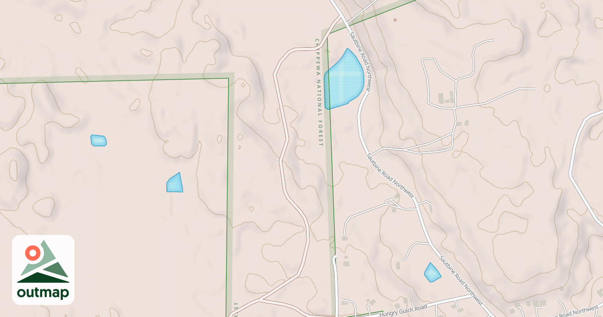 Map of HUNGRY GULCH SPUR A