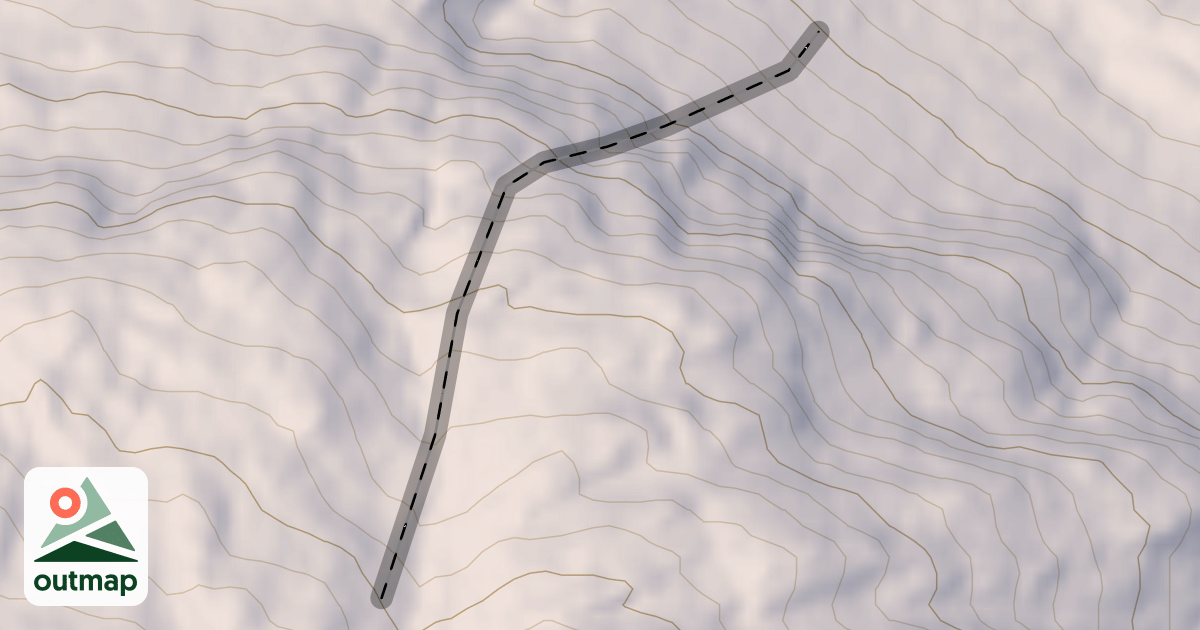 Map of Mushroom Couloir